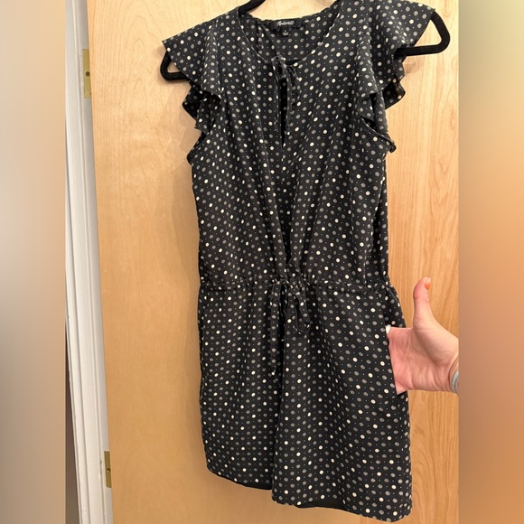 Madewell Silk Petal-play Polka-dot Romper - Picture 2 of 14